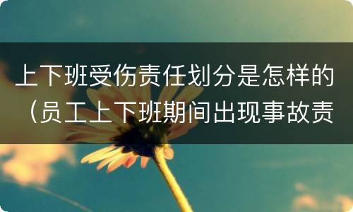 上下班受伤责任划分是怎样的（员工上下班期间出现事故责任划分）