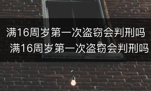 满16周岁第一次盗窃会判刑吗 满16周岁第一次盗窃会判刑吗