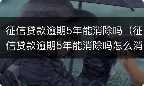 征信贷款逾期5年能消除吗（征信贷款逾期5年能消除吗怎么消除）