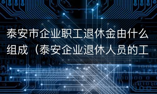 泰安市企业职工退休金由什么组成（泰安企业退休人员的工资）