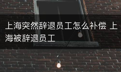上海突然辞退员工怎么补偿 上海被辞退员工
