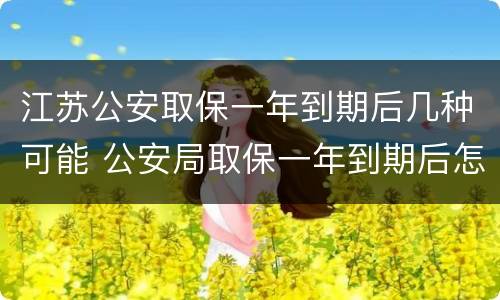 江苏公安取保一年到期后几种可能 公安局取保一年到期后怎么办