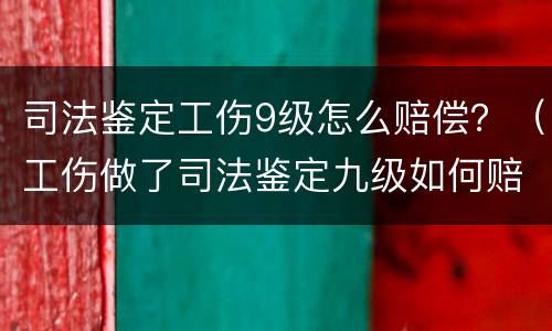 司法鉴定工伤9级怎么赔偿？（工伤做了司法鉴定九级如何赔偿）