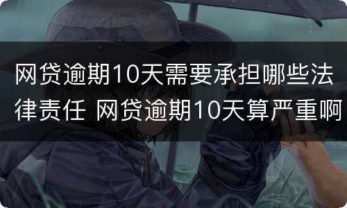 网贷逾期10天需要承担哪些法律责任 网贷逾期10天算严重啊