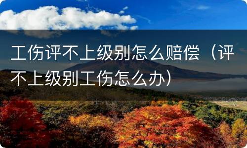 工伤评不上级别怎么赔偿（评不上级别工伤怎么办）