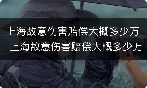 上海故意伤害赔偿大概多少万 上海故意伤害赔偿大概多少万左右