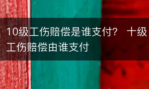 10级工伤赔偿是谁支付？ 十级工伤赔偿由谁支付