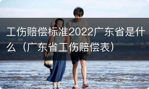 工伤赔偿标准2022广东省是什么（广东省工伤赔偿表）