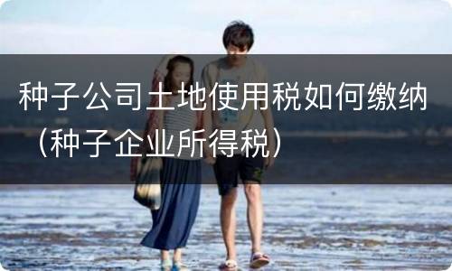 种子公司土地使用税如何缴纳（种子企业所得税）