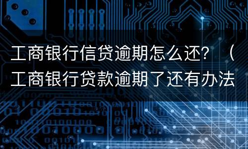 工商银行信贷逾期怎么还？（工商银行贷款逾期了还有办法补救吗?）
