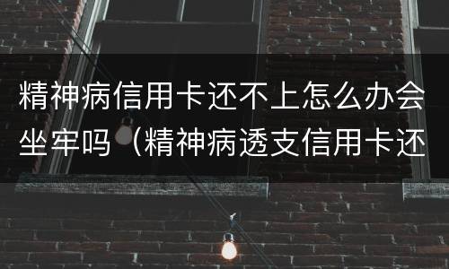 精神病信用卡还不上怎么办会坐牢吗（精神病透支信用卡还不上钱怎么办）