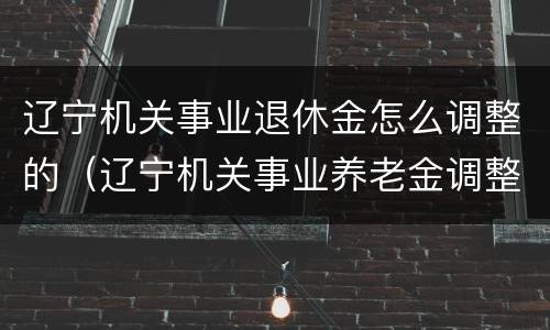 辽宁机关事业退休金怎么调整的（辽宁机关事业养老金调整）