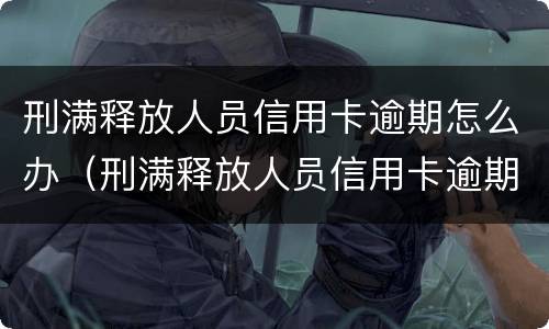 刑满释放人员信用卡逾期怎么办（刑满释放人员信用卡逾期怎么办理）