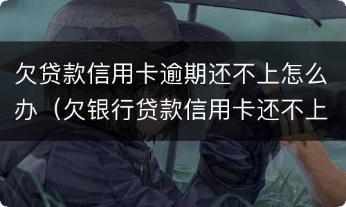 欠贷款信用卡逾期还不上怎么办（欠银行贷款信用卡还不上怎么办）