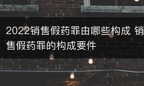 2022销售假药罪由哪些构成 销售假药罪的构成要件