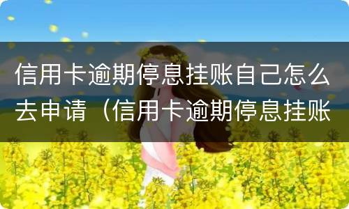 信用卡逾期停息挂账自己怎么去申请（信用卡逾期停息挂账自己怎么去申请还款）