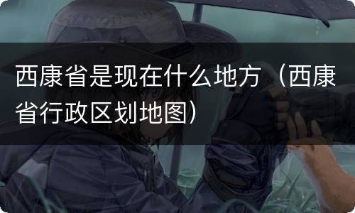 西康省是现在什么地方（西康省行政区划地图）