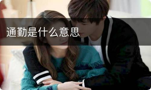 通勤是什么意思