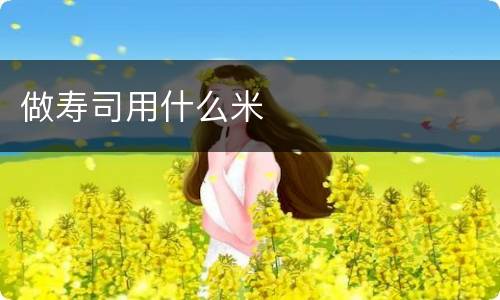 做寿司用什么米