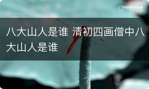 八大山人是谁 清初四画僧中八大山人是谁
