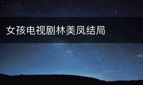 女孩电视剧林美凤结局