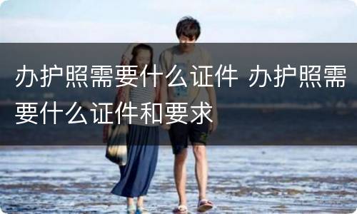 办护照需要什么证件 办护照需要什么证件和要求