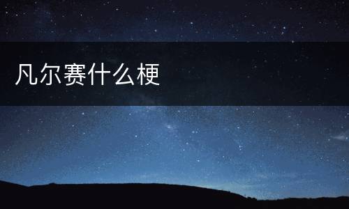 凡尔赛什么梗