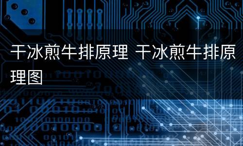 干冰煎牛排原理 干冰煎牛排原理图