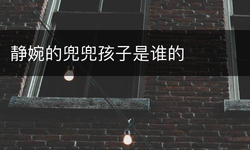 静婉的兜兜孩子是谁的