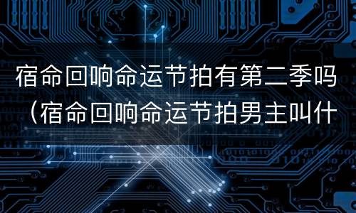 宿命回响命运节拍有第二季吗（宿命回响命运节拍男主叫什么）