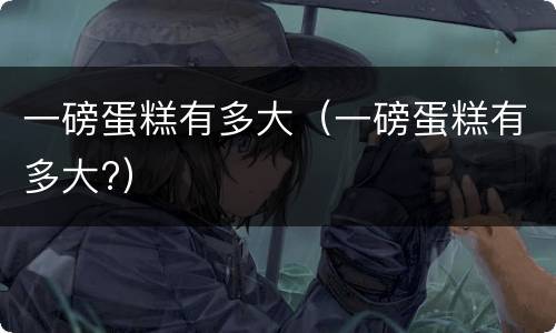 一磅蛋糕有多大（一磅蛋糕有多大?）