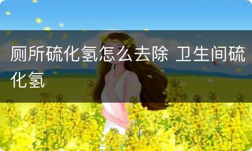 厕所硫化氢怎么去除 卫生间硫化氢