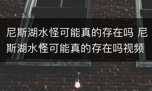 尼斯湖水怪可能真的存在吗 尼斯湖水怪可能真的存在吗视频