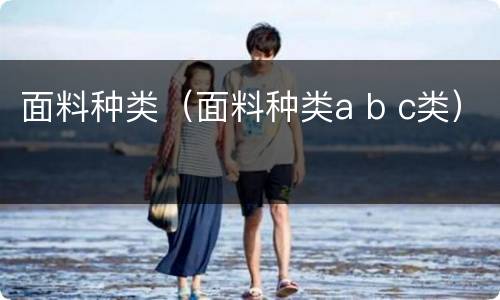 面料种类（面料种类a b c类）