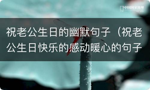 祝老公生日的幽默句子（祝老公生日快乐的感动暖心的句子）