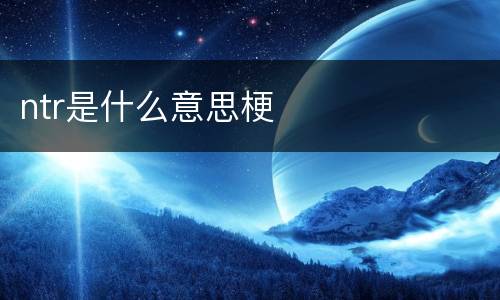 ntr是什么意思梗