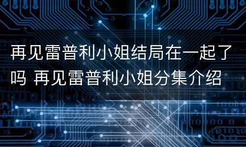 再见雷普利小姐结局在一起了吗 再见雷普利小姐分集介绍