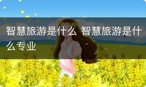 智慧旅游是什么 智慧旅游是什么专业