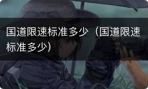 国道限速标准多少（国道限速标准多少）