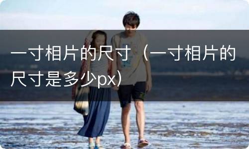 一寸相片的尺寸（一寸相片的尺寸是多少px）