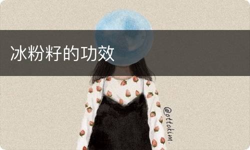 冰粉籽的功效