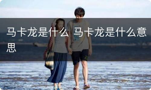 马卡龙是什么 马卡龙是什么意思