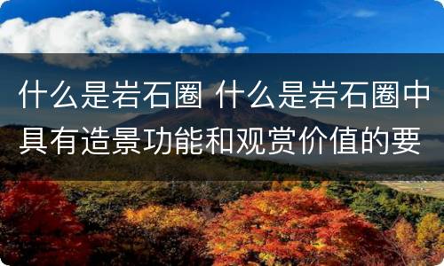 什么是岩石圈 什么是岩石圈中具有造景功能和观赏价值的要素