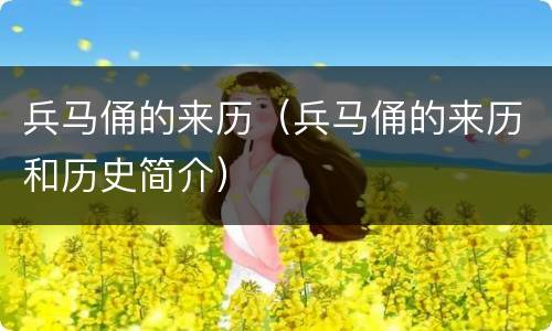 兵马俑的来历（兵马俑的来历和历史简介）