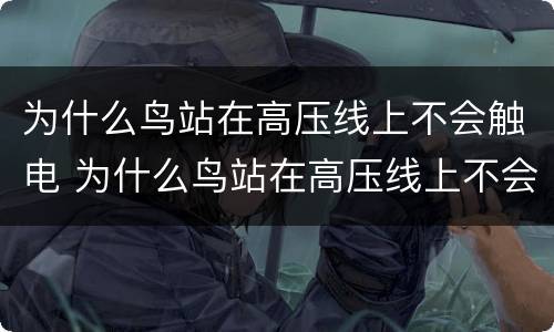 为什么鸟站在高压线上不会触电 为什么鸟站在高压线上不会触电?简单回答