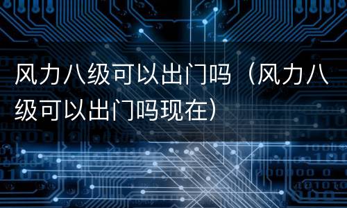 风力八级可以出门吗（风力八级可以出门吗现在）