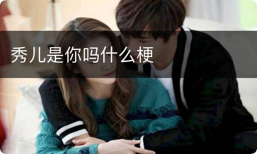 秀儿是你吗什么梗