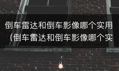 倒车雷达和倒车影像哪个实用（倒车雷达和倒车影像哪个实用点）