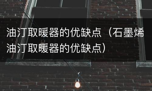 油汀取暖器的优缺点（石墨烯油汀取暖器的优缺点）