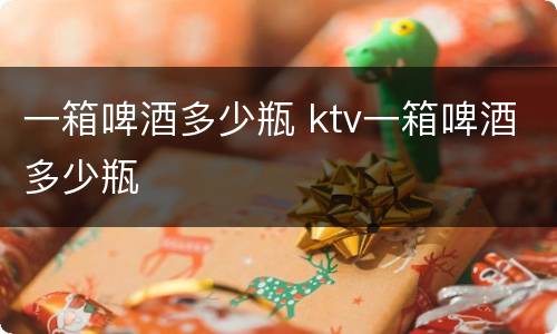 一箱啤酒多少瓶 ktv一箱啤酒多少瓶
